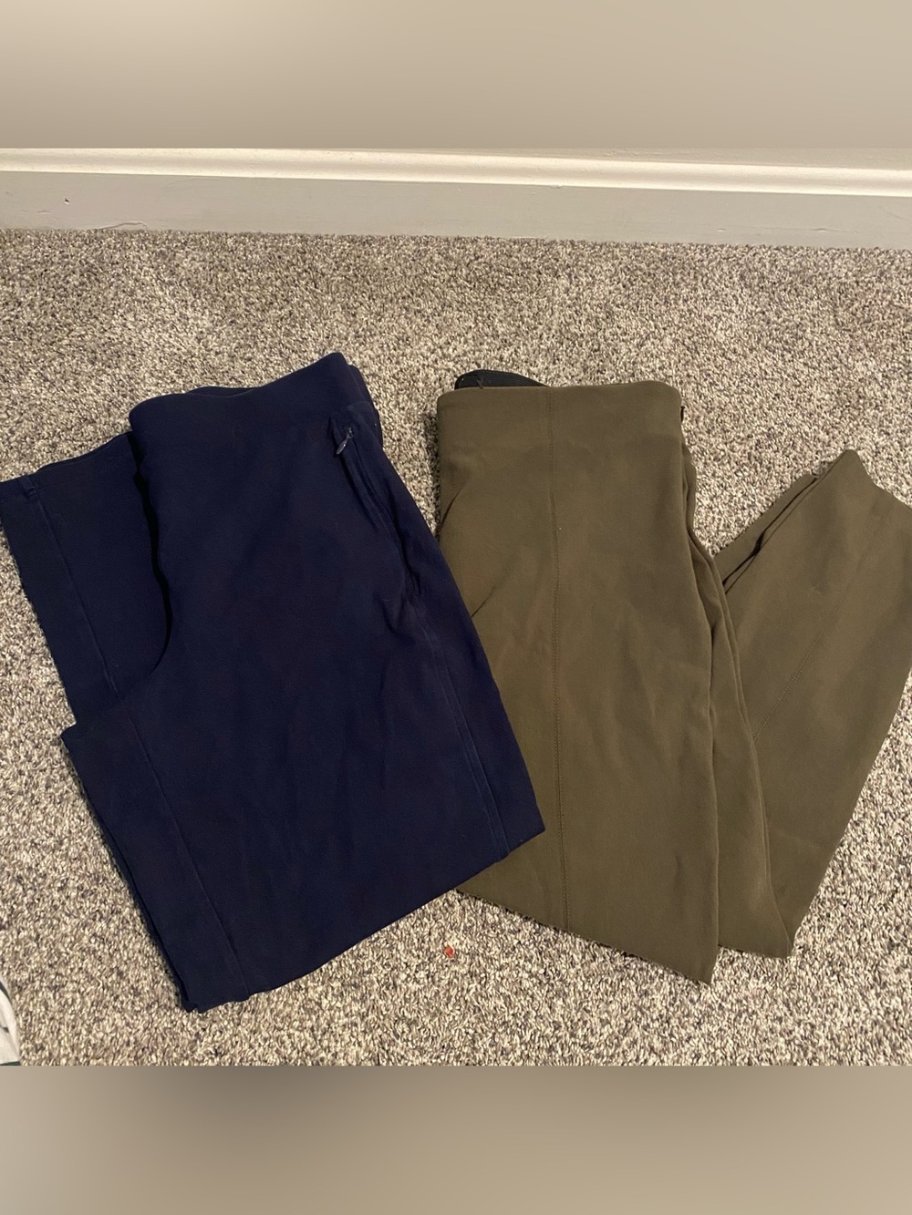 Talbots petite pants- 1- black Jersey & 1- dress slacks comfortable & versatile